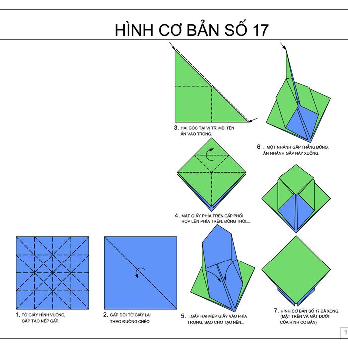  Gấp giấy hình con Châu chấu