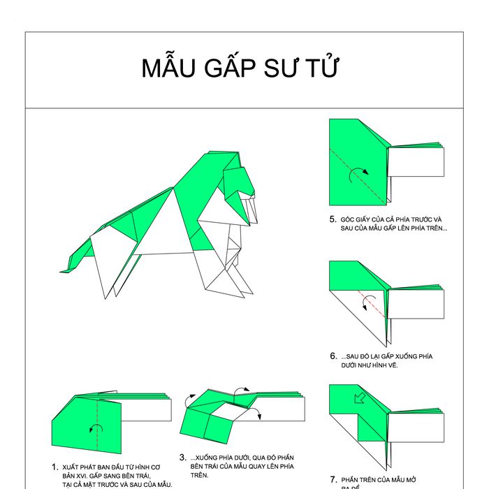  Gấp Sư Tử